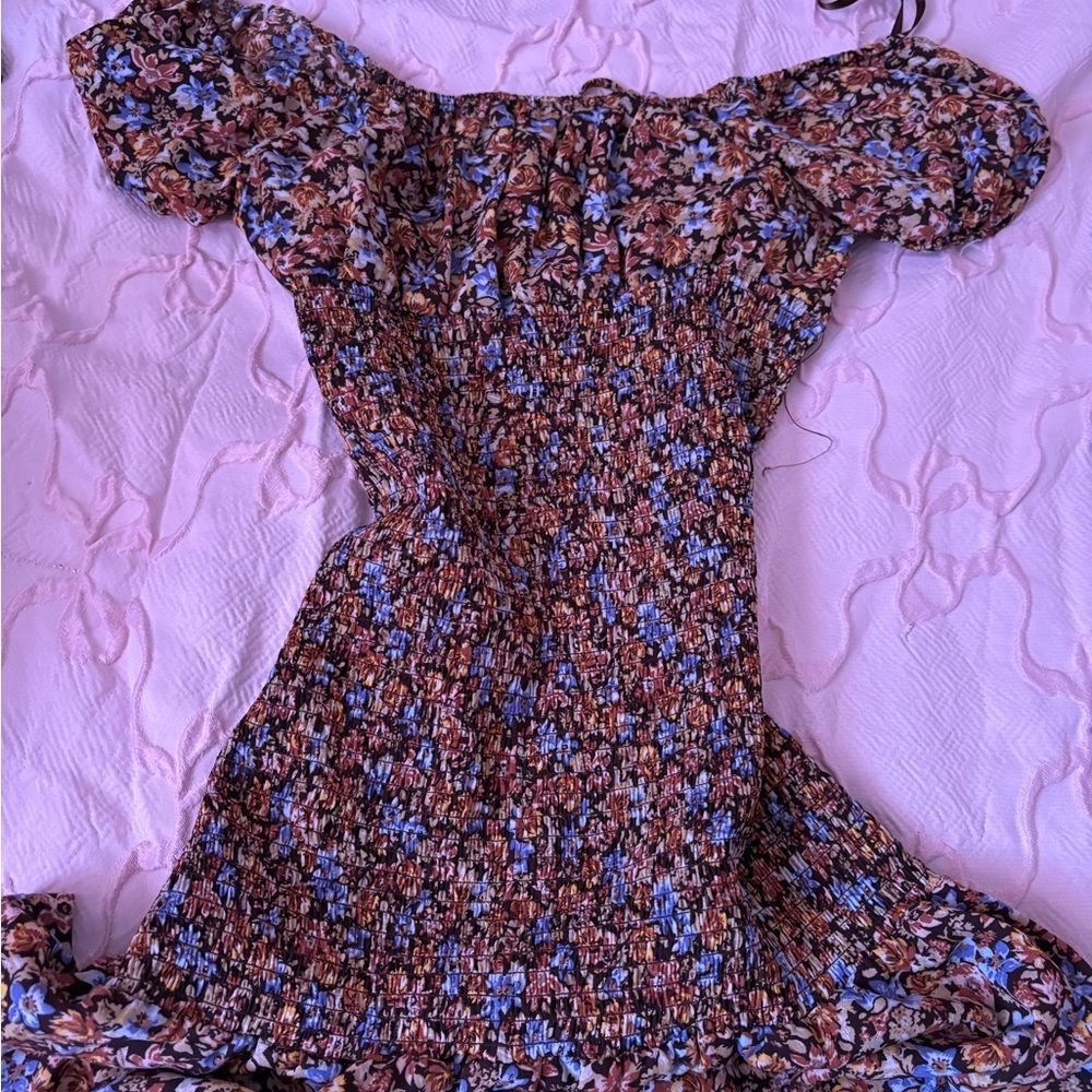 Floral Off-Shoulder Dress